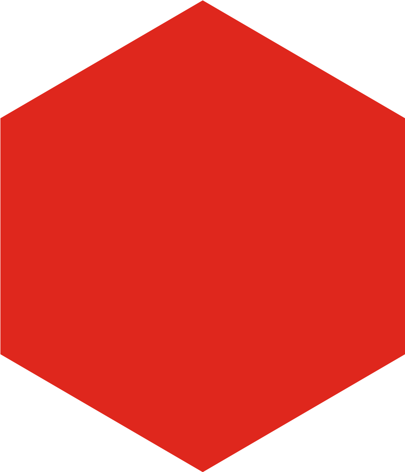 red polygon divider