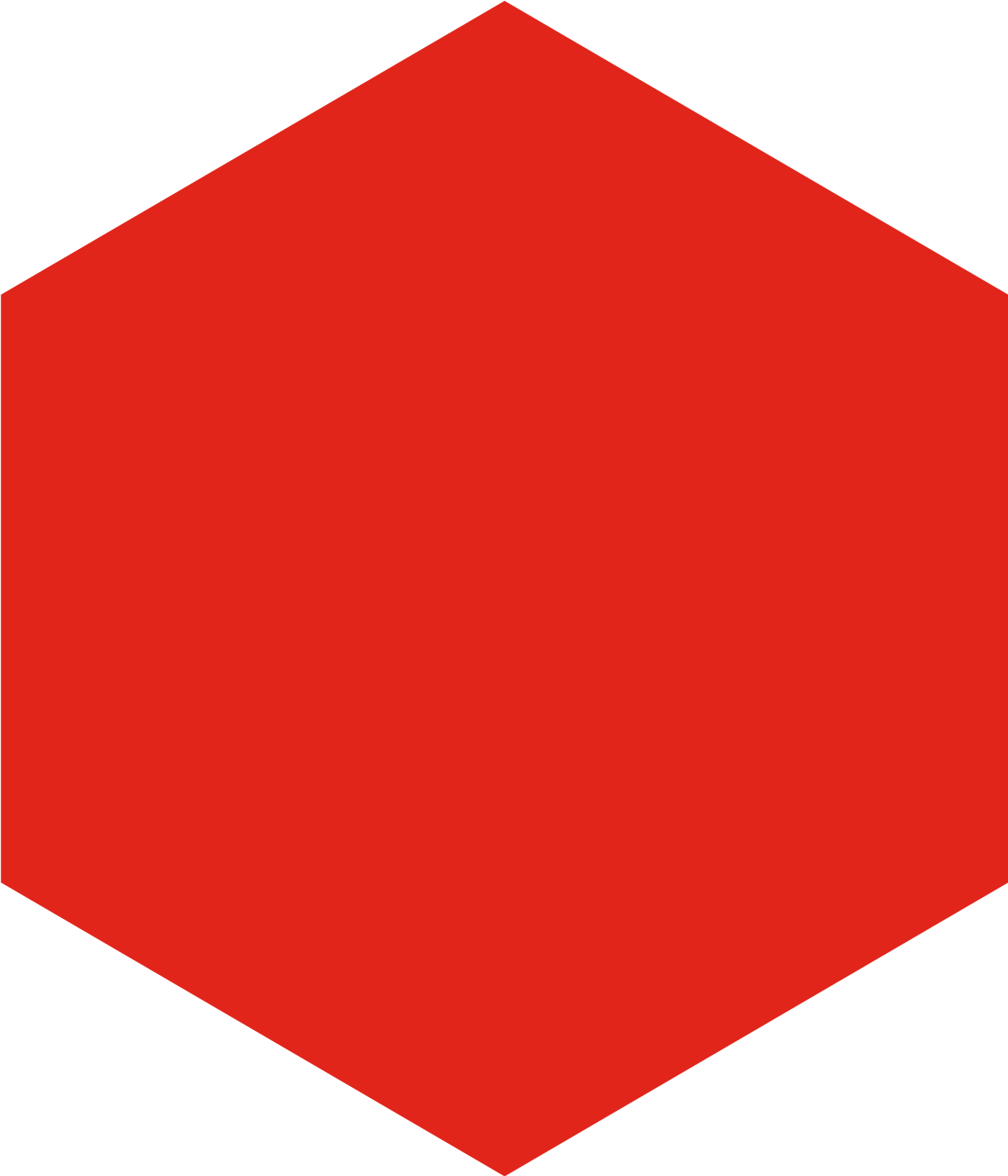 red polygon divider
