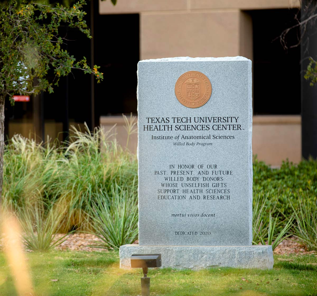 TTUHSC memorial for donors