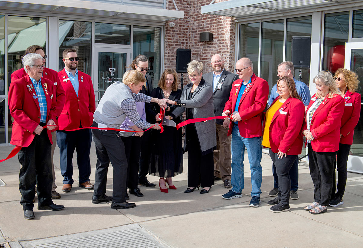 Texas Tech Physicians at ribbon cutting ceremony