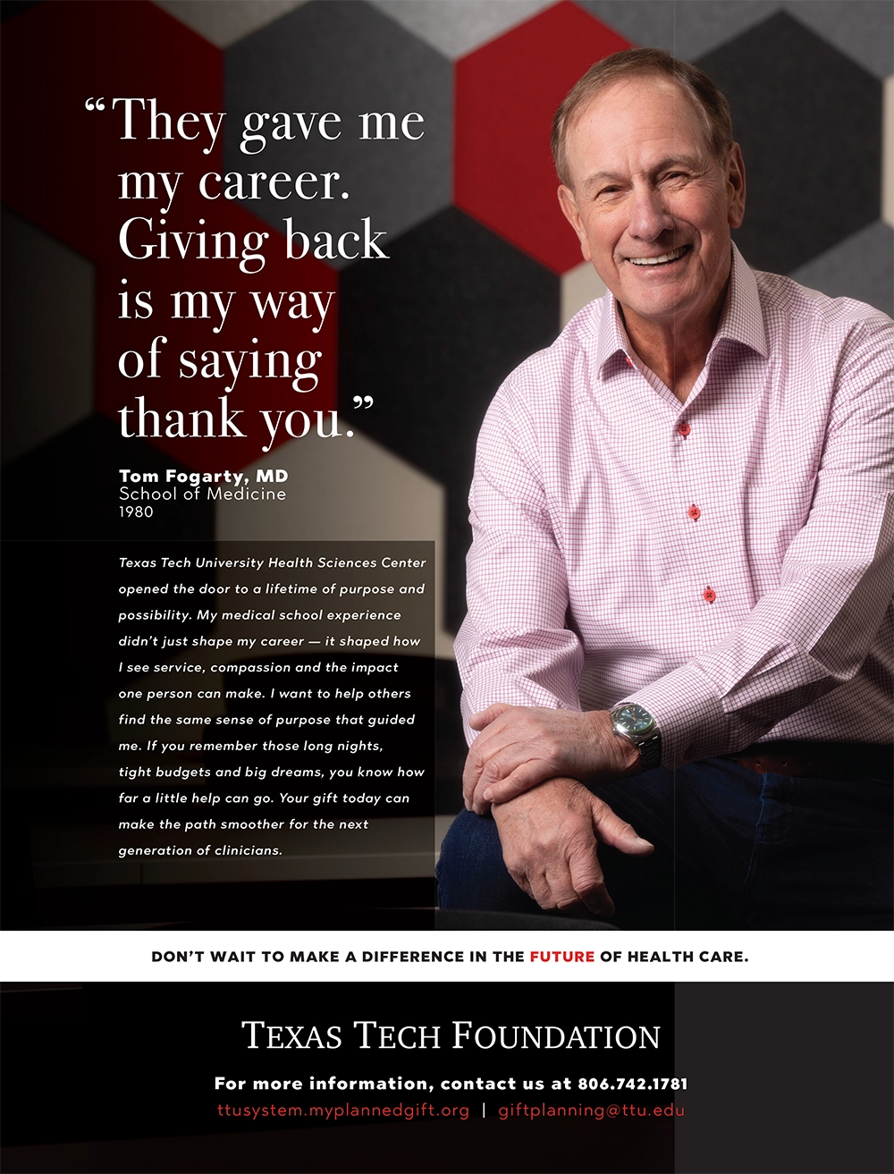 Texas Tech University Foundation Advertisement